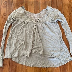 Free People green long sleeve